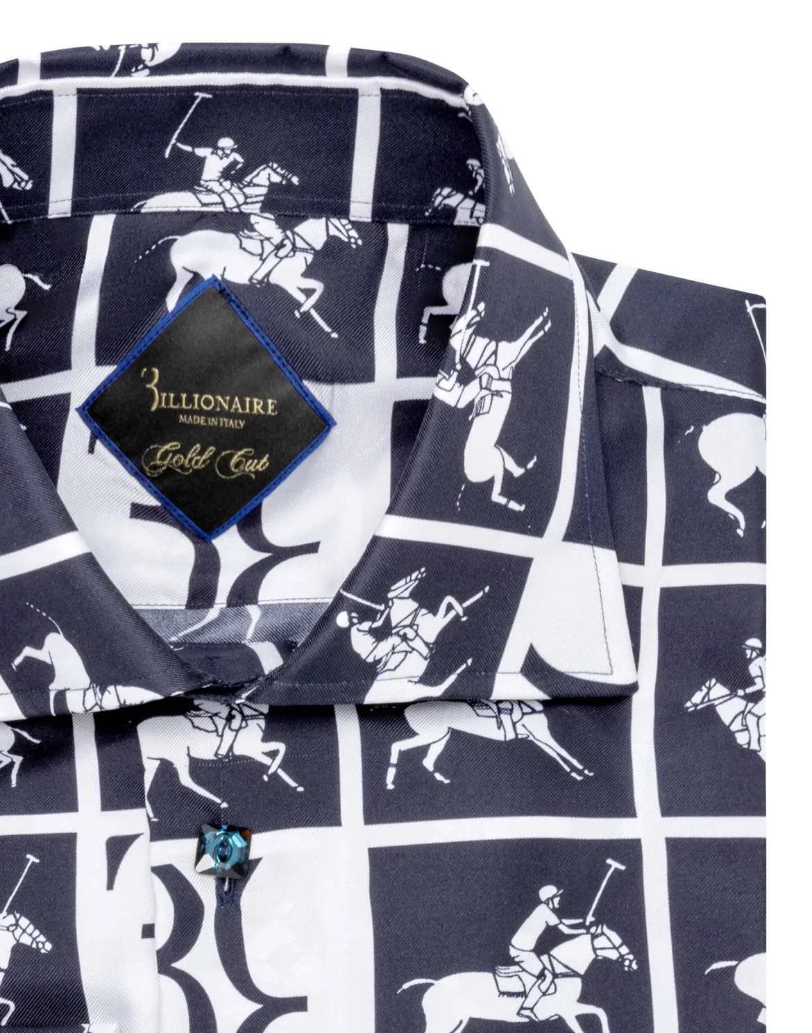 Shirt Gold Cut LS/Flavio Horses, цвет: Синий