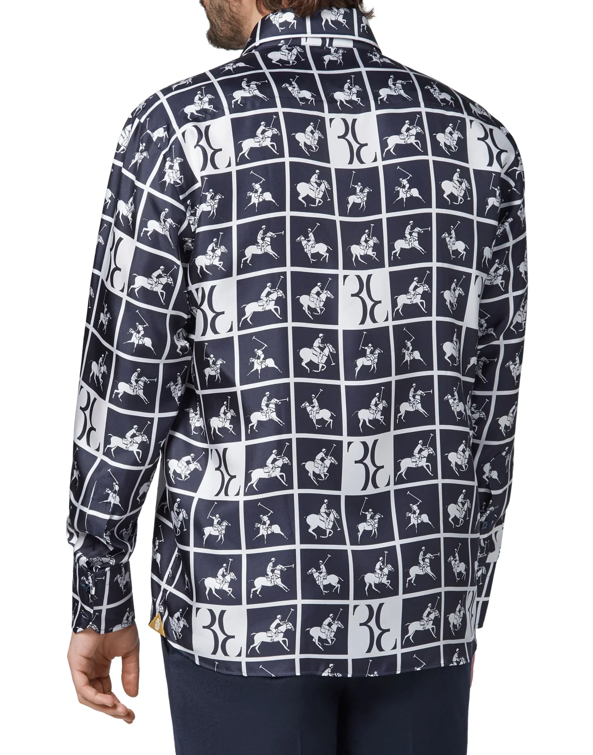 Shirt Gold Cut LS/Flavio Horses, цвет: Синий