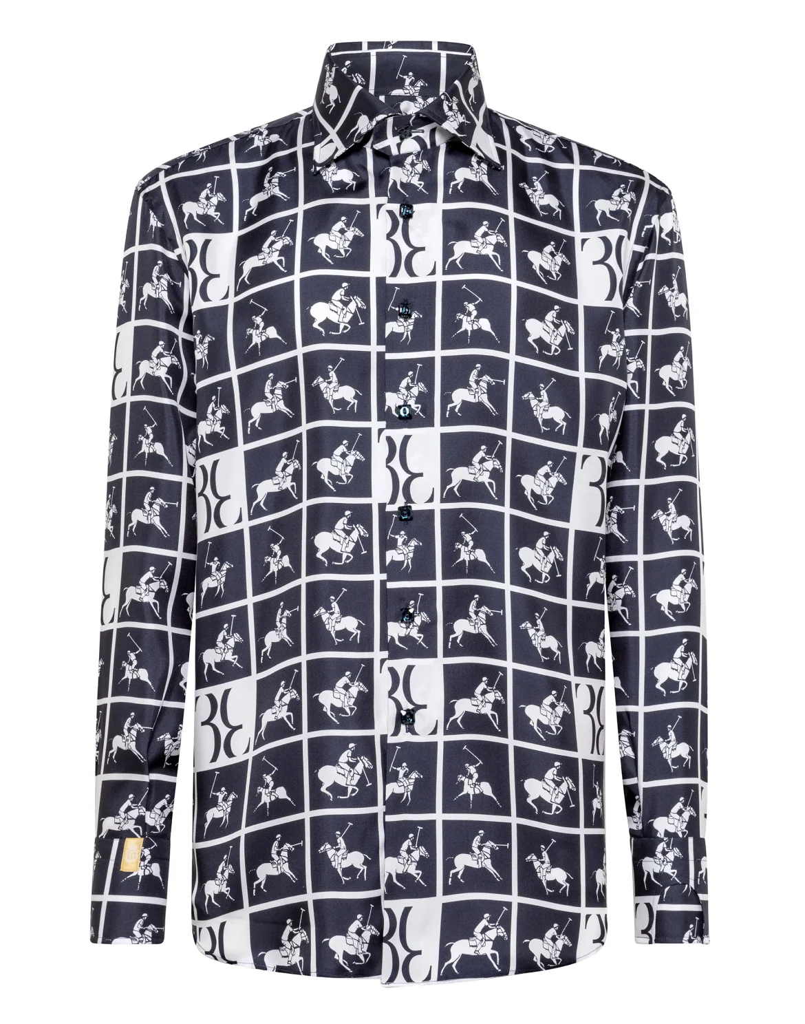 Shirt Gold Cut LS/Flavio Horses, цвет: Синий