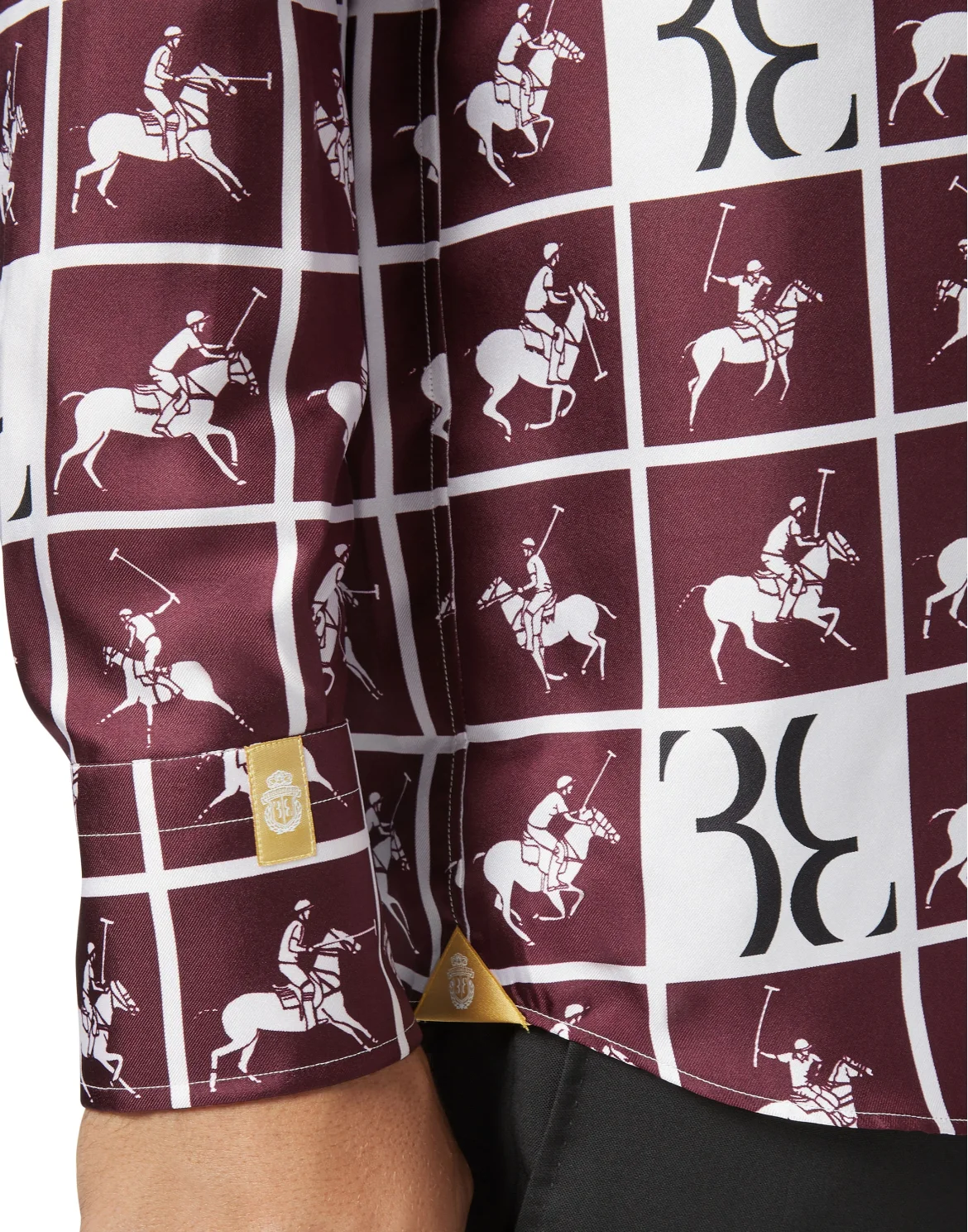 Shirt Gold Cut LS/Flavio Horses, цвет: Красный