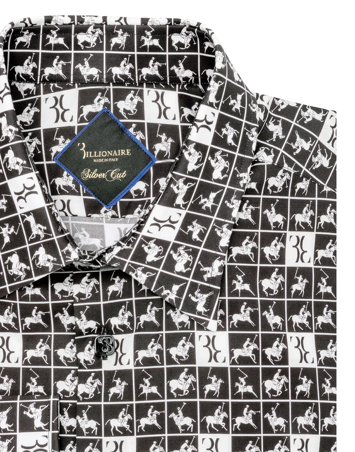 Shirt Silver Cut LS/Milano Horses, цвет: Черный