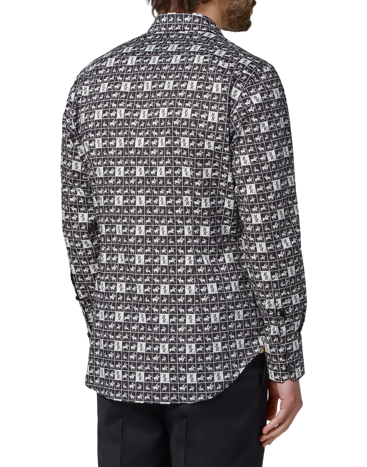 Shirt Silver Cut LS/Milano Horses, цвет: Черный