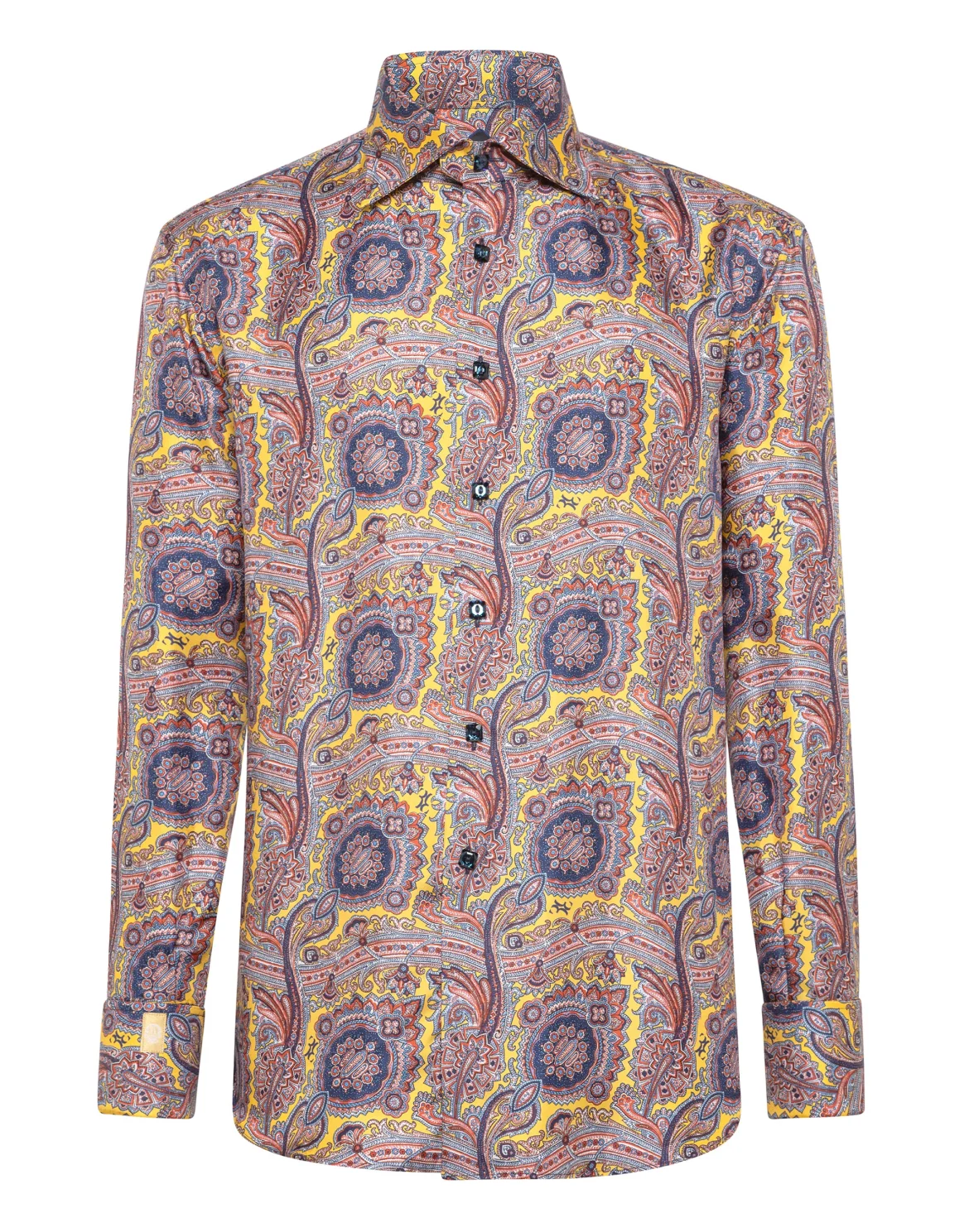 Shirt Gold Cut LS/Flavio Paisley, цвет: Черный