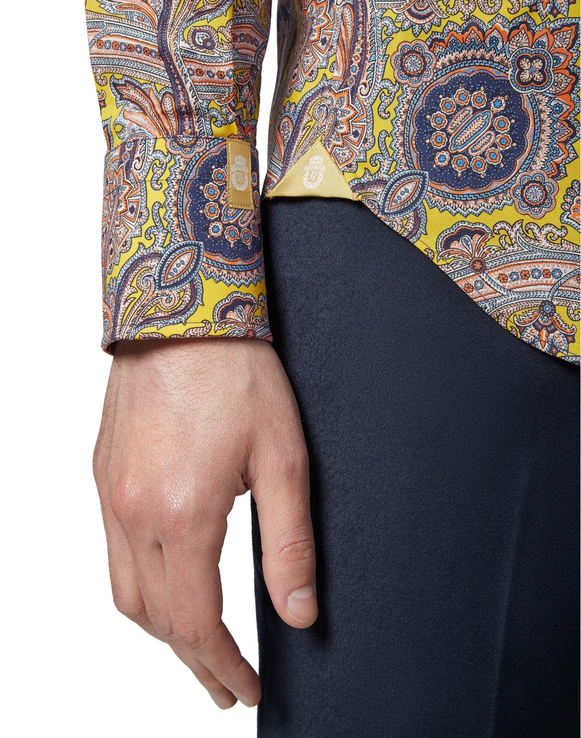 Shirt Silver Cut LS/Milano Paisley, цвет: Черный