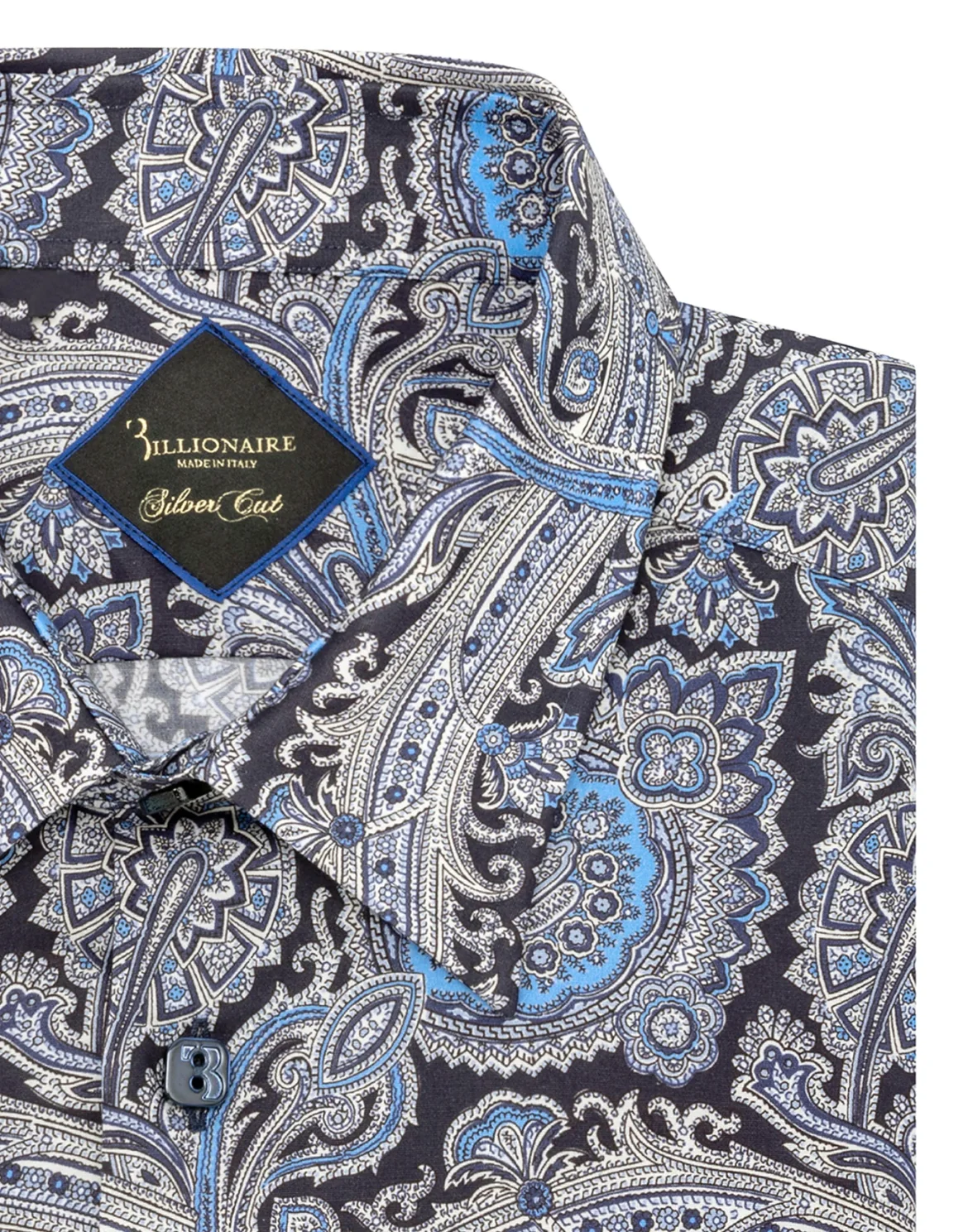 Shirt Silver Cut LS/Milano Paisley, цвет: Черный