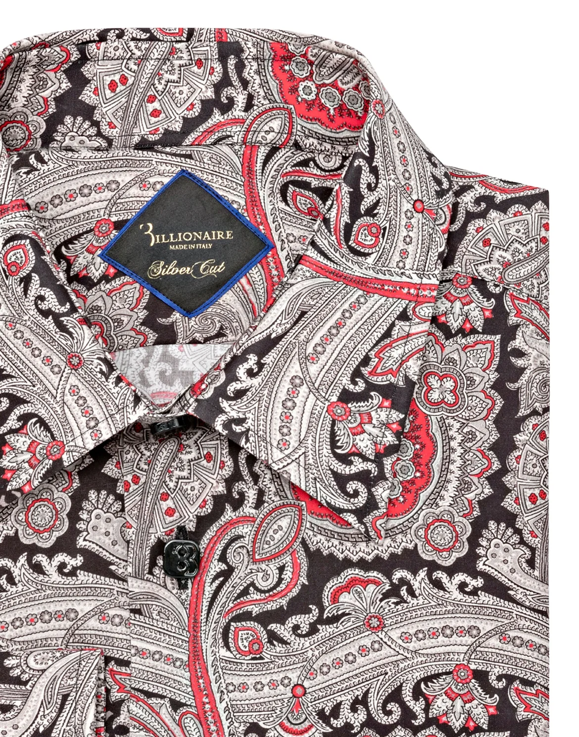 Shirt Gold Cut LS/Milano Paisley, цвет: Черный