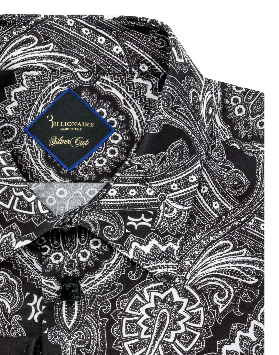 Shirt Silver Cut LS/Milano Paisley, цвет: Черный