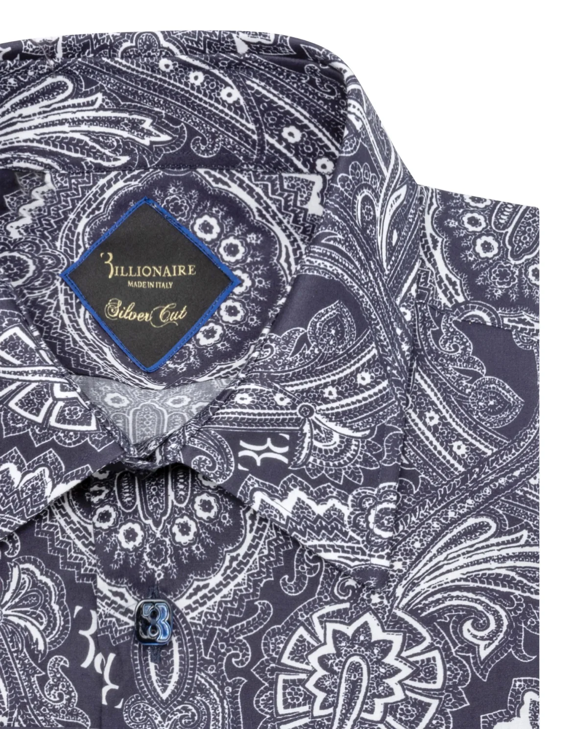 Shirt Silver Cut LS/Milano Paisley, цвет: Синий