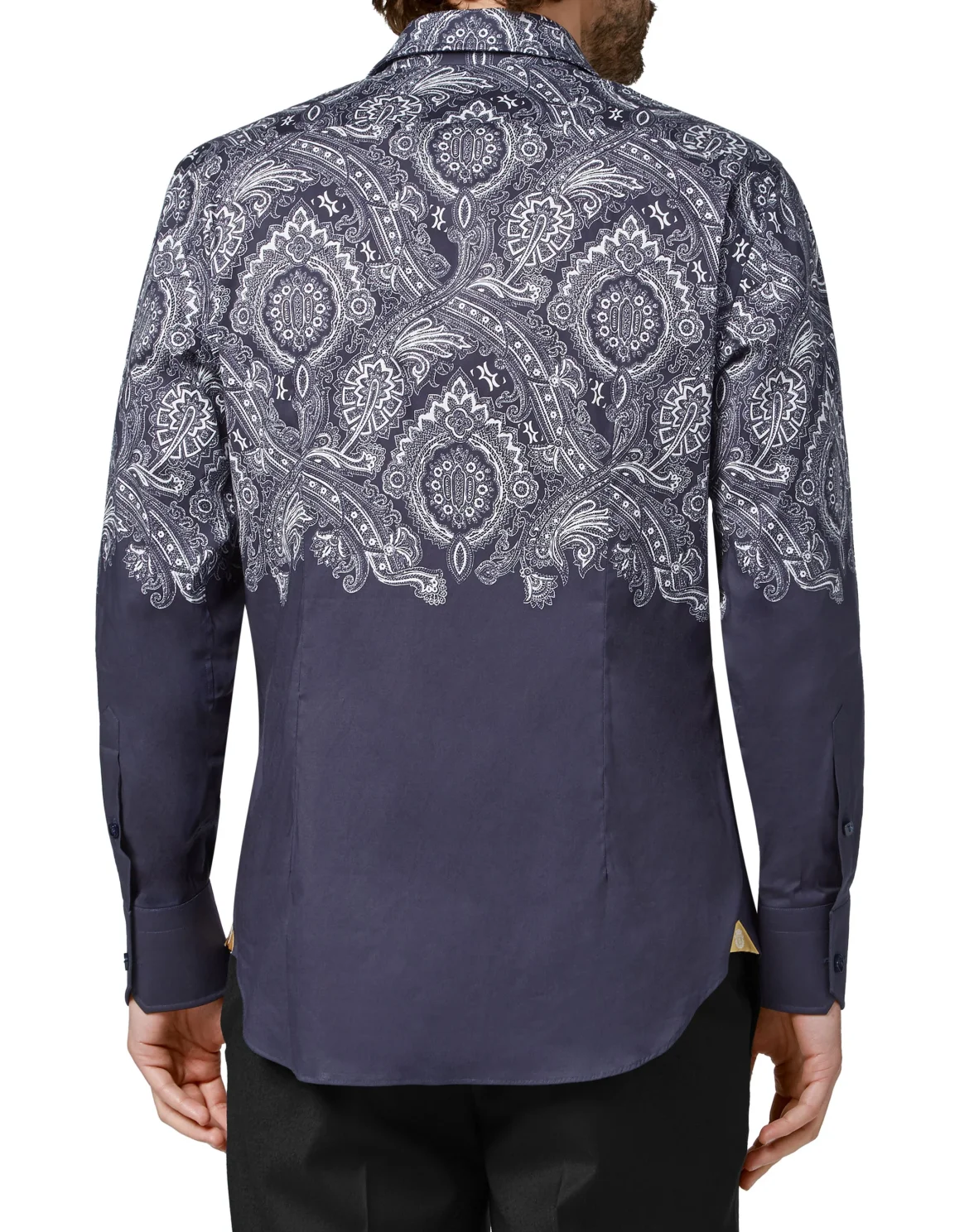 Shirt Silver Cut LS/Milano Paisley, цвет: Синий