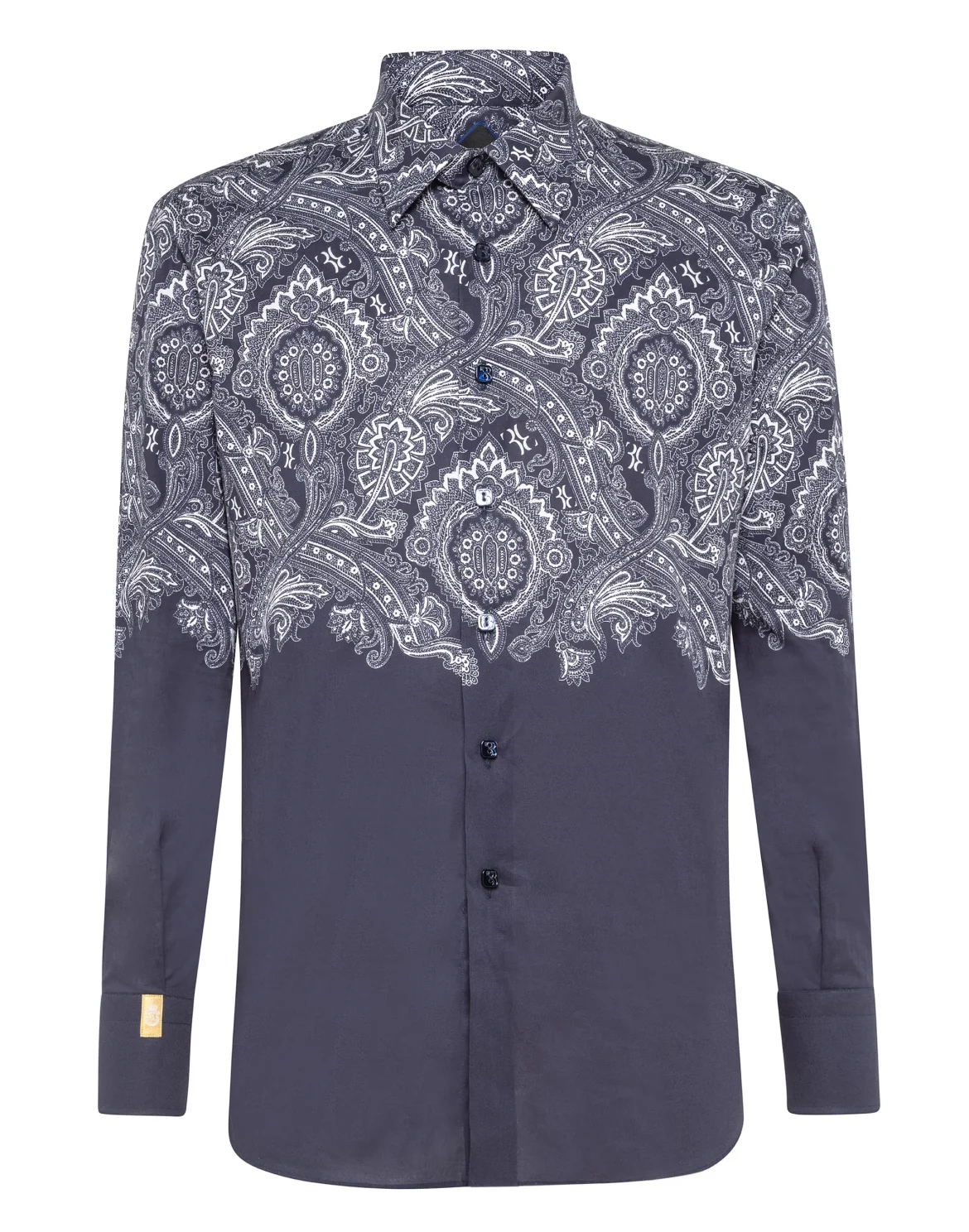 Shirt Silver Cut LS/Milano Paisley, цвет: Синий