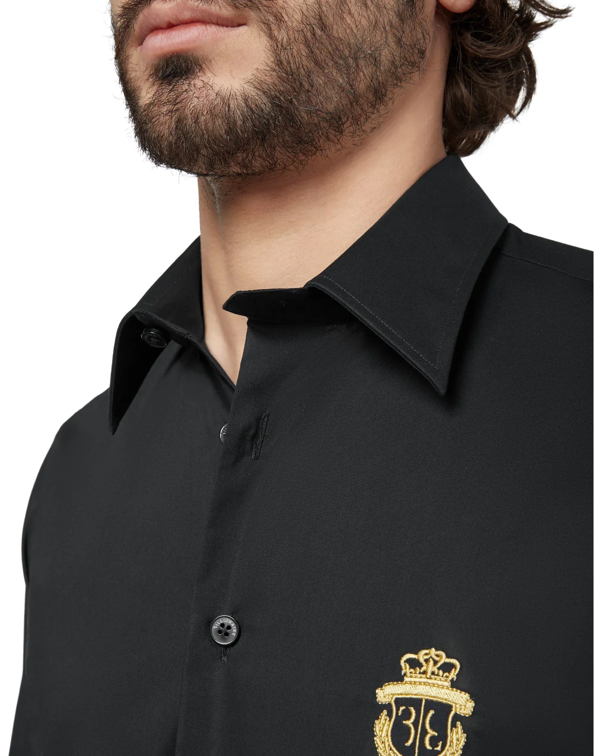 Shirt Silver Cut LS/Milano Crest, цвет: Черный