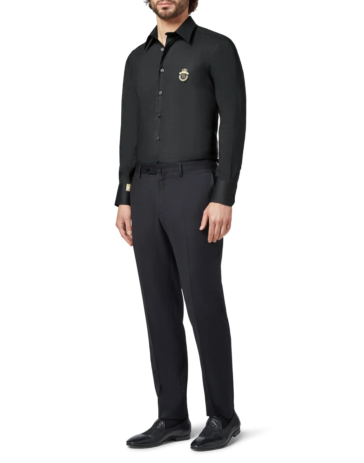 Shirt Silver Cut LS/Milano Crest, цвет: Черный