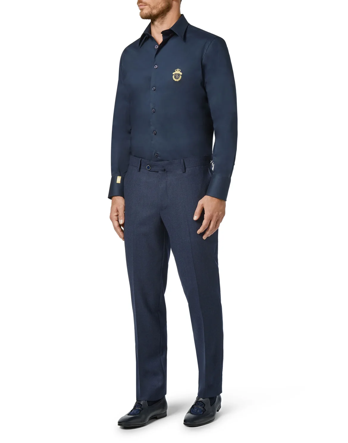 Shirt Silver Cut LS/Milano Crest, цвет: Синий