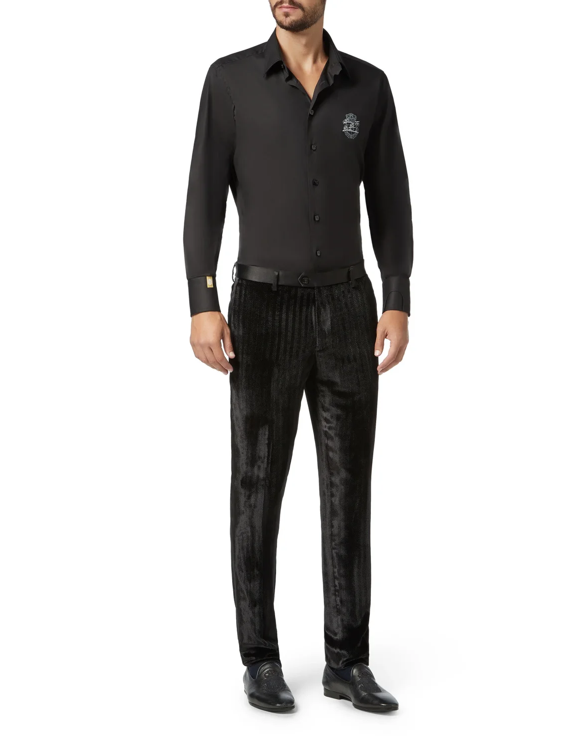 Slim Trousers Elegant, цвет: Черный