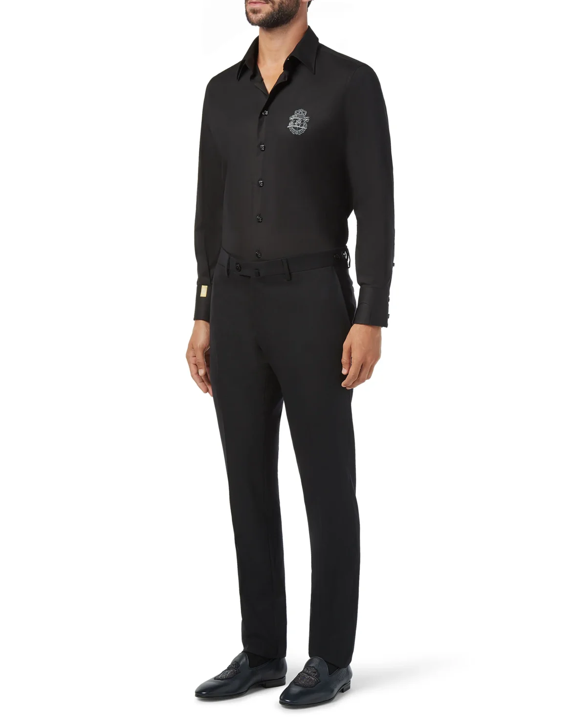 Slim Trousers Logos, цвет: Черный