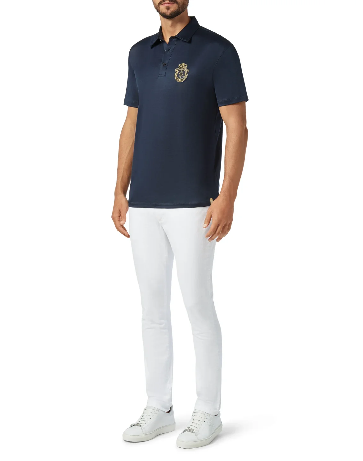 Polo shirt SS Crest, цвет: Синий