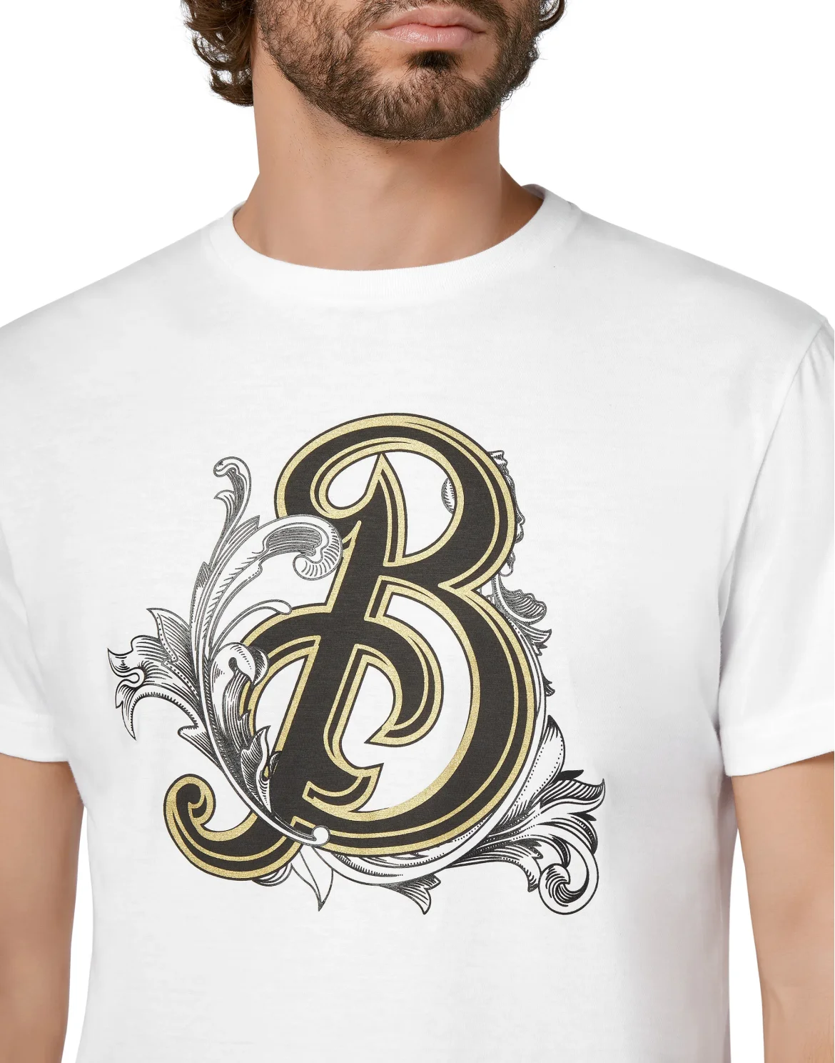 T-shirt Round Neck SS Baroque, цвет: Белый
