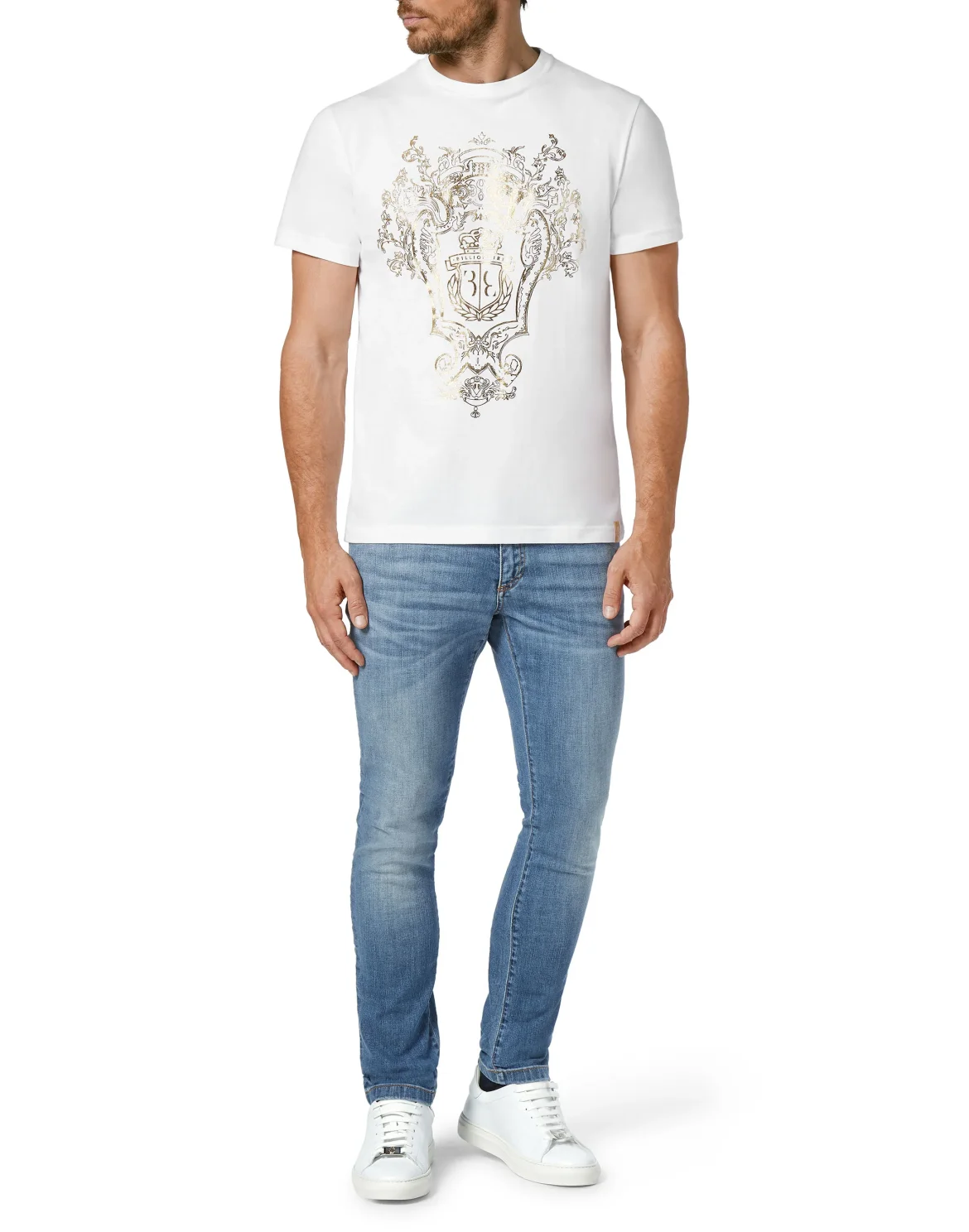 T-shirt Round Neck SS Baroque, цвет: Белый