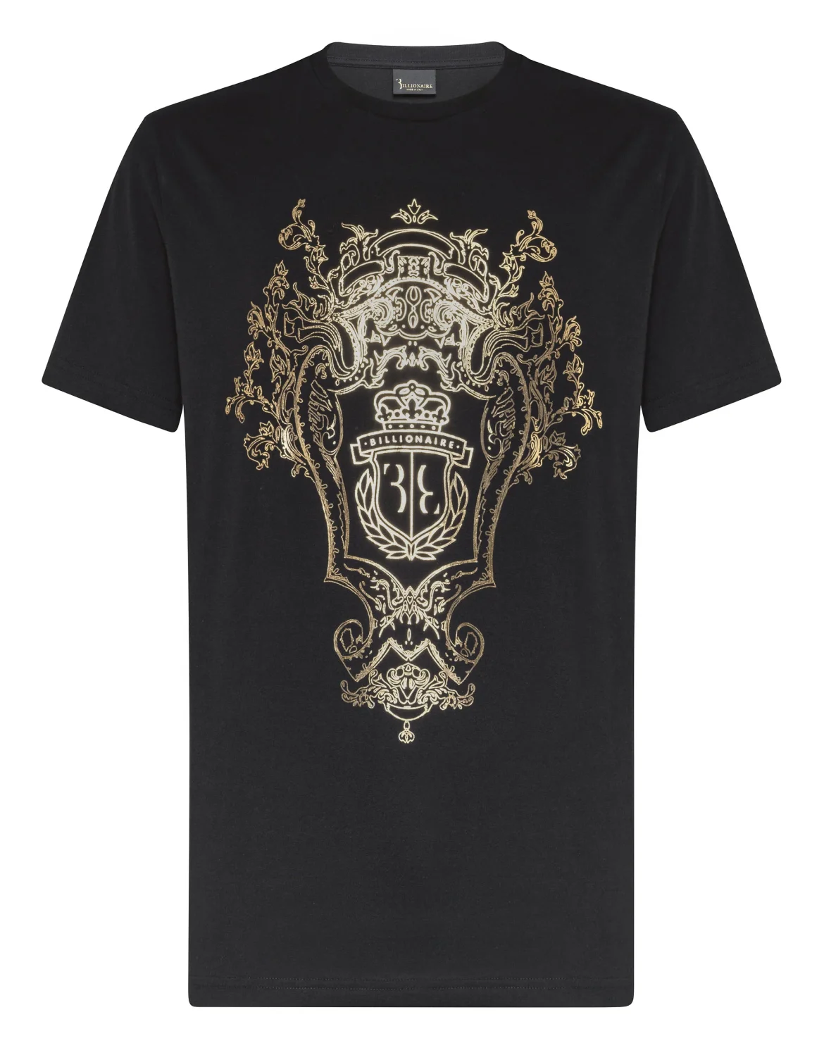 T-shirt Round Neck SS Baroque, цвет: Черный