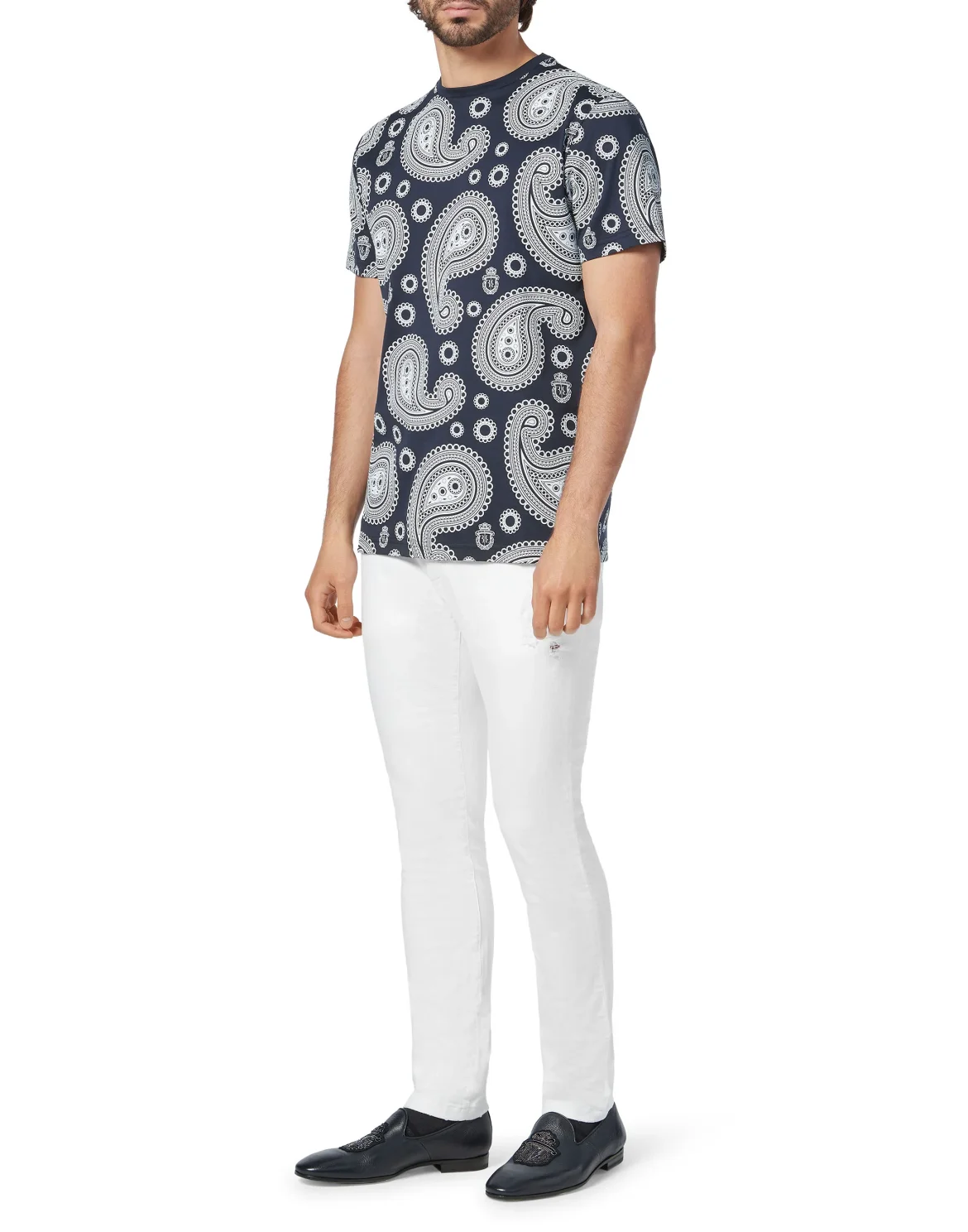T-shirt Round Neck SS Paisley, цвет: Синий