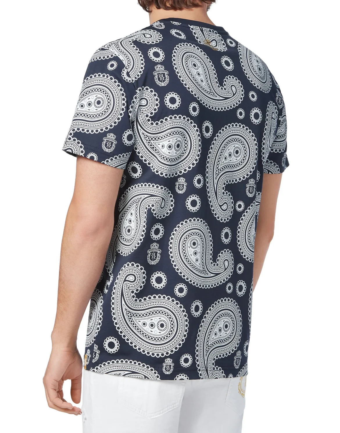 T-shirt Round Neck SS Paisley, цвет: Синий
