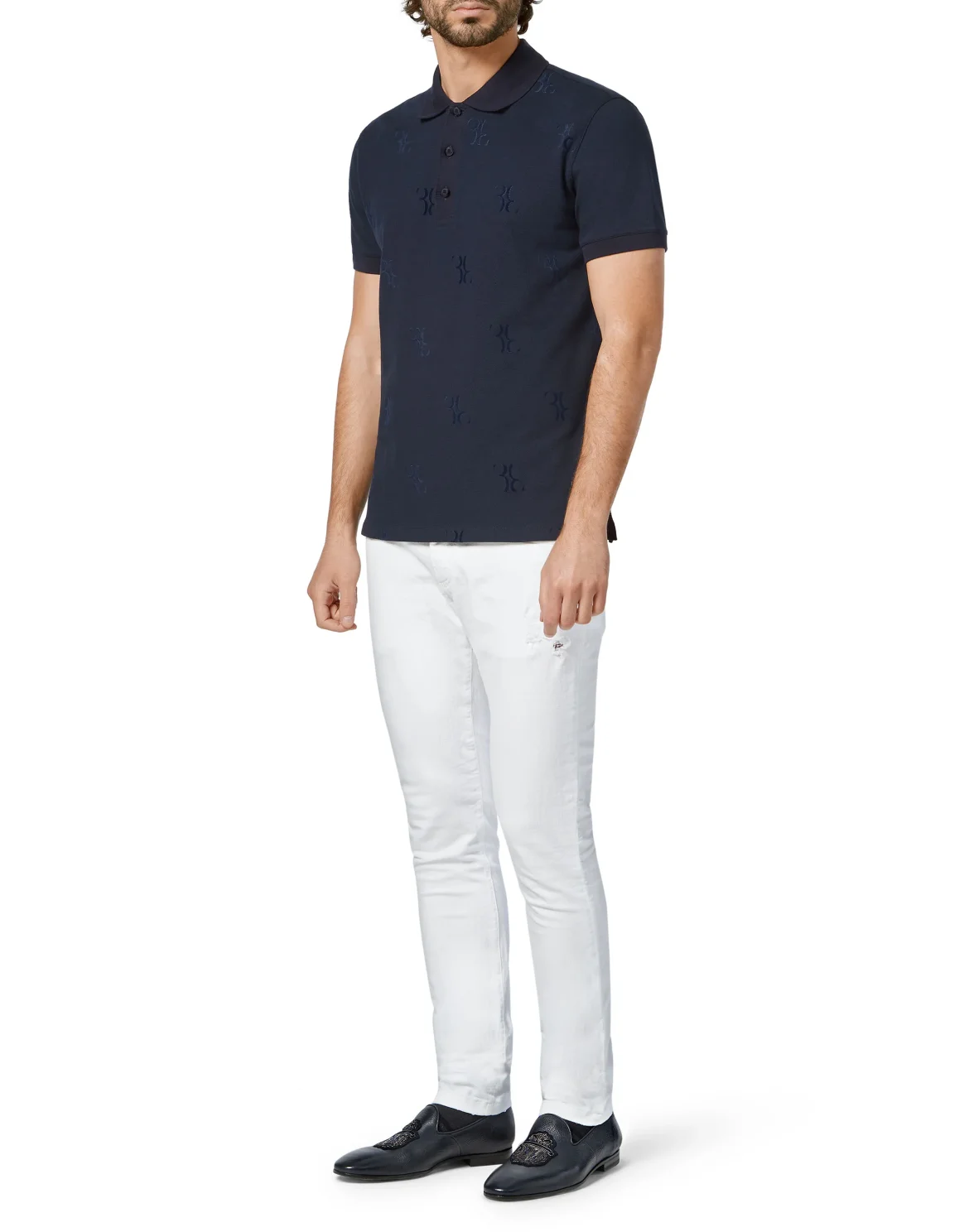 Polo shirt SS All over BB, цвет: Синий