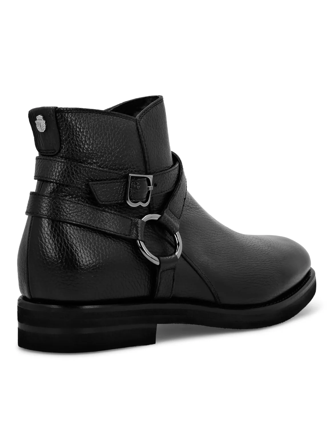 Boots Low Flat Double B, цвет: Черный
