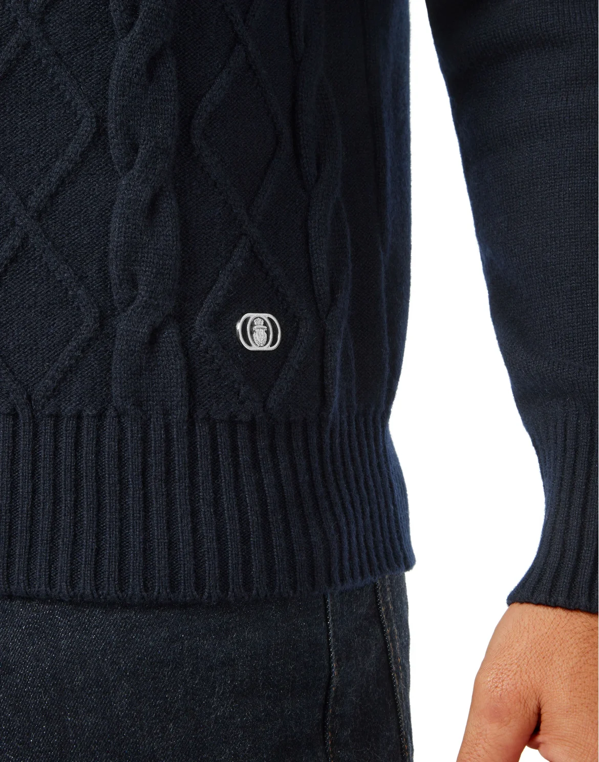 Fur Knit Jacket Luxury, цвет: Синий