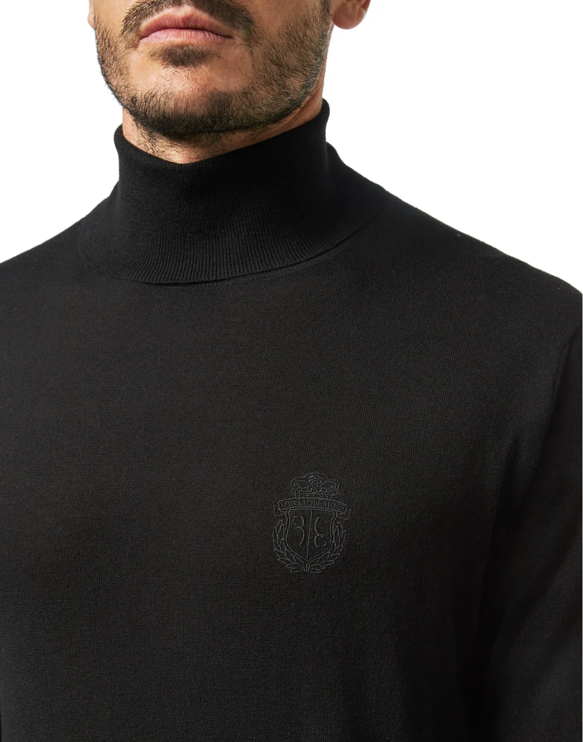 Turtle Neck LS Crest, цвет: Черный