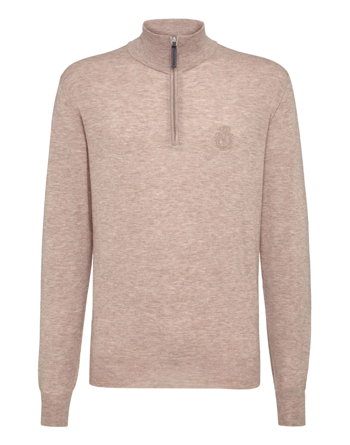 Pullover zip mock Crest, цвет: Бежевый