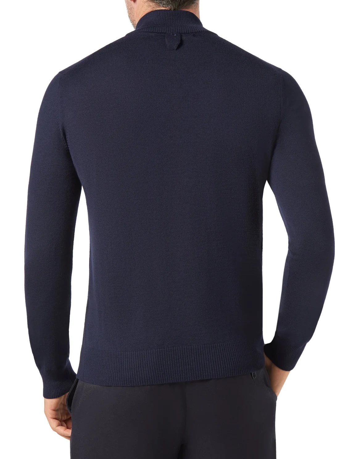 Pullover zip mock Istitutional, цвет: Синий