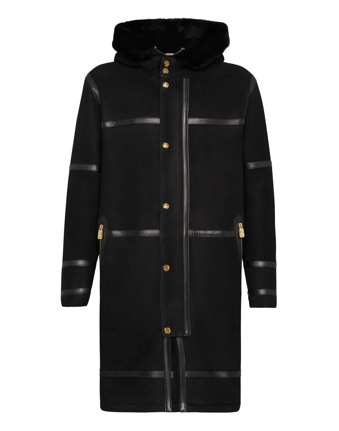 Leather Parka Istitutional, цвет: Черный