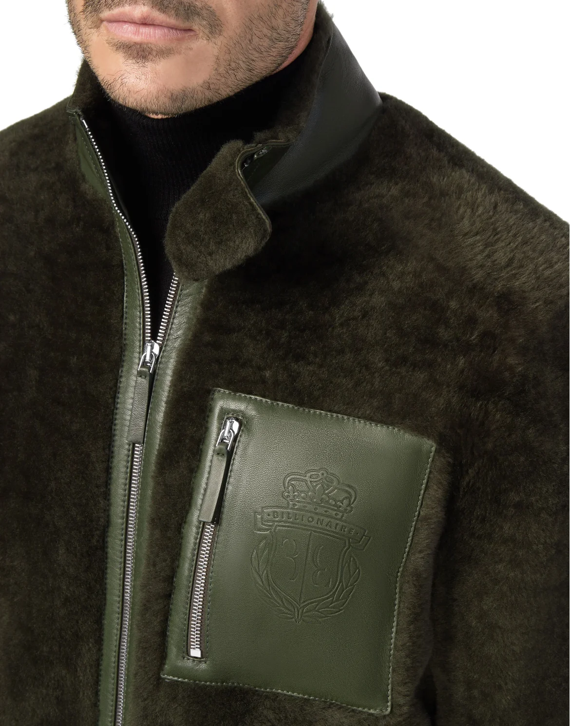 Leather Bomber Crest, цвет: Камуфляж
