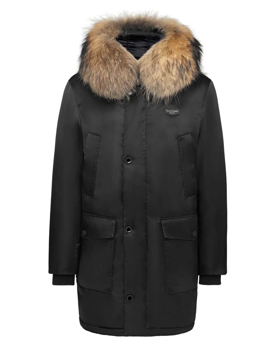 Parka with Fur Luxury, цвет: Черный