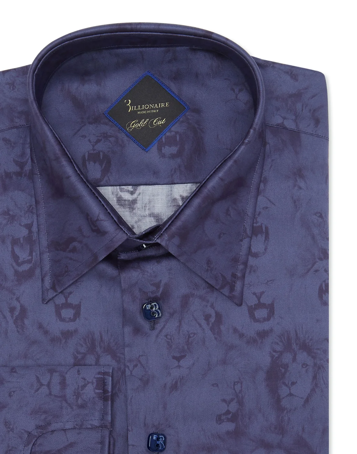 Shirt Gold Cut LS/Flavio Lion, цвет: Синий