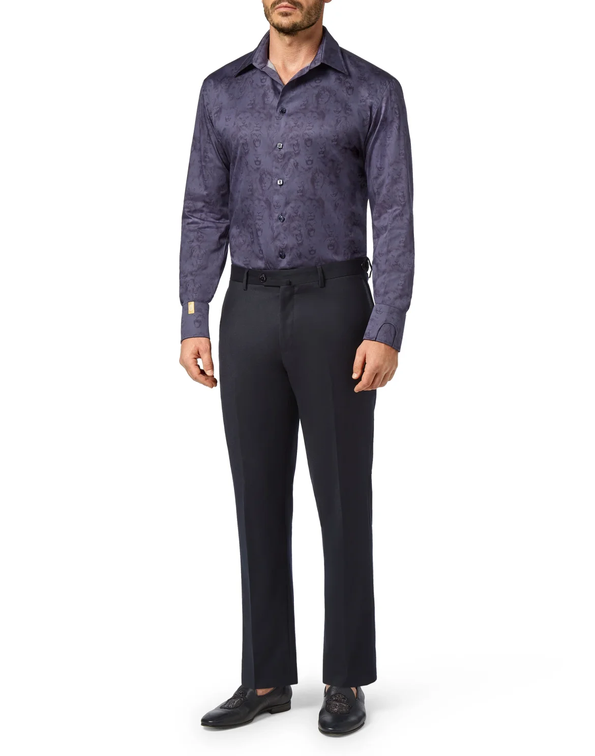 Shirt Gold Cut LS/Flavio Lion, цвет: Синий
