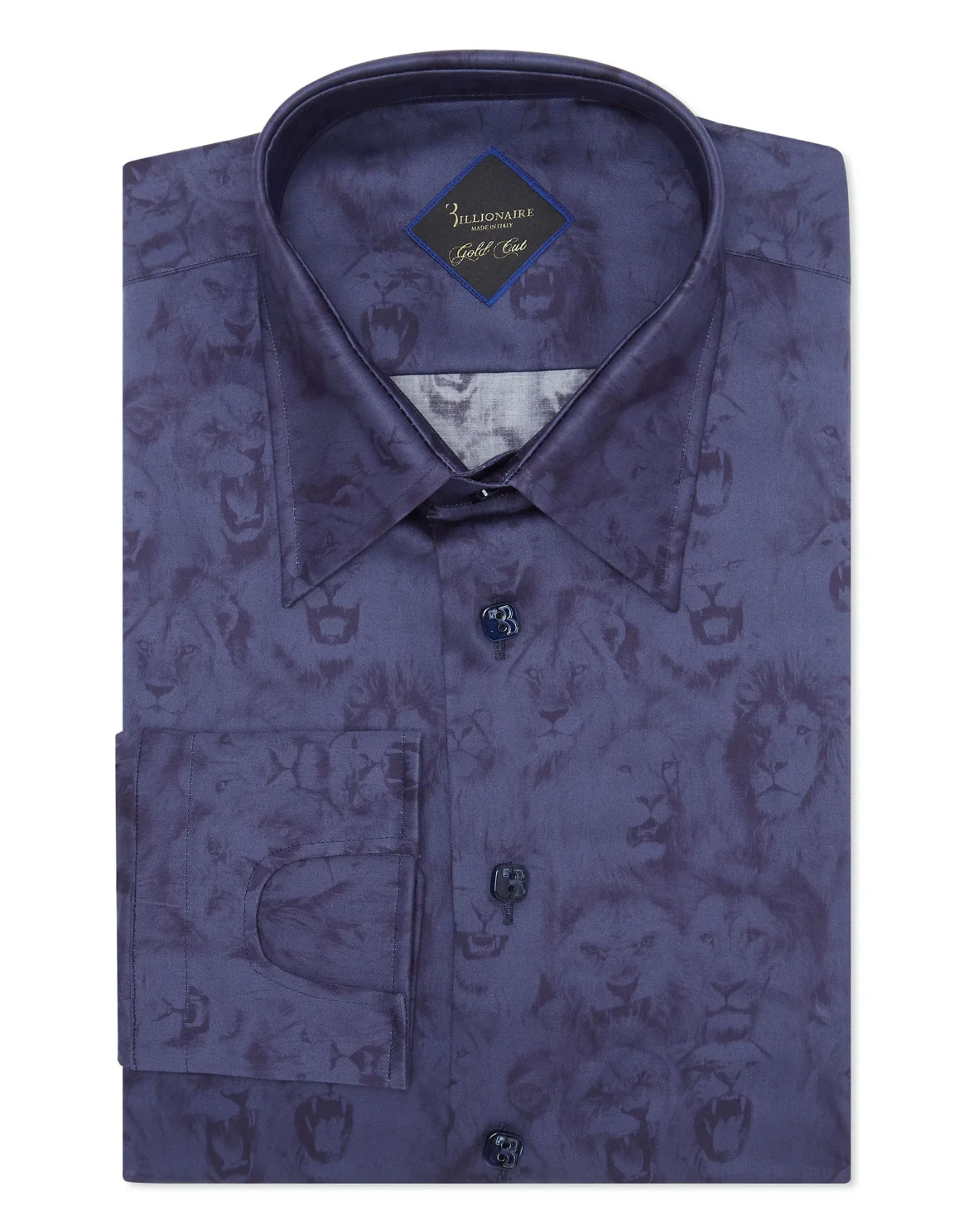 Shirt Gold Cut LS/Flavio Lion, цвет: Синий