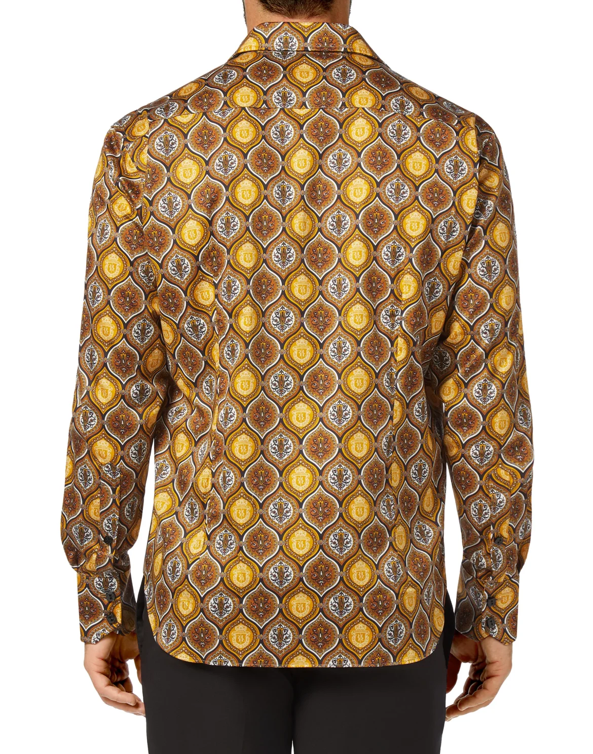 Shirt Gold Cut LS/Flavio Baroque, цвет: Черный