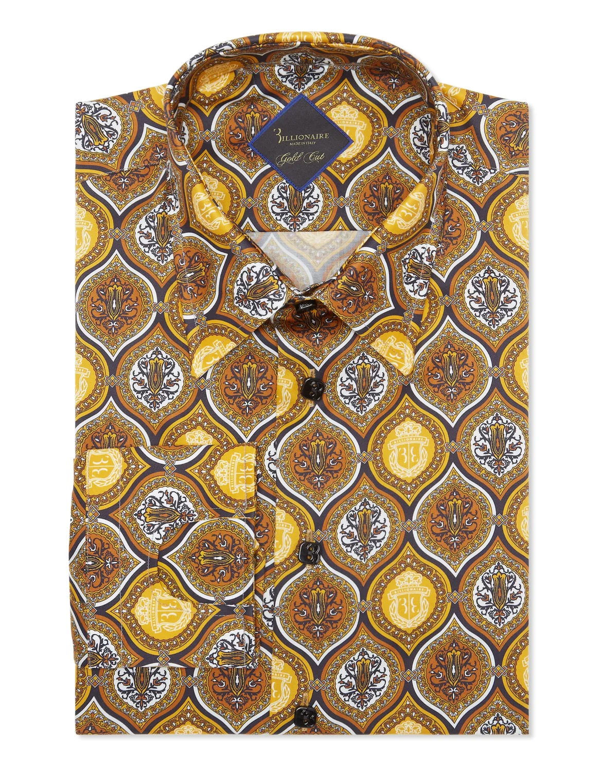 Shirt Gold Cut LS/Flavio Baroque, цвет: Черный