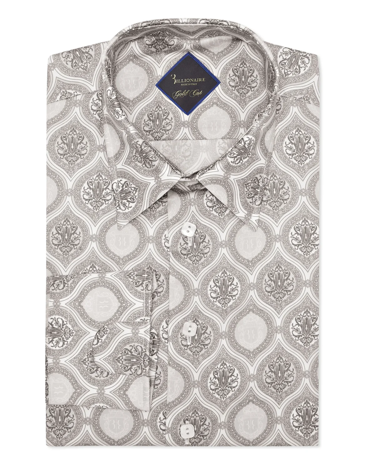 Shirt Gold Cut LS/Flavio Baroque, цвет: Серый