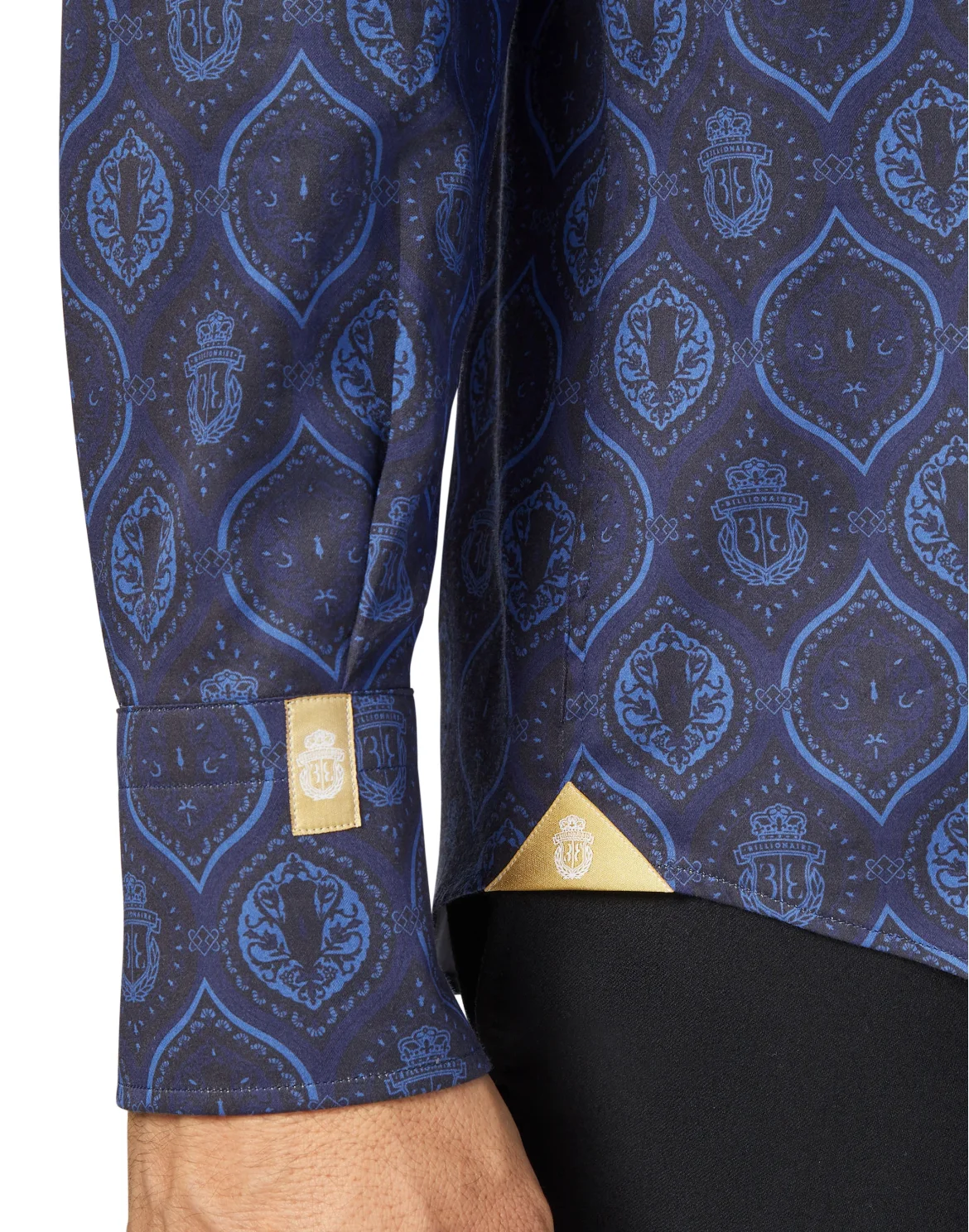 Shirt Gold Cut LS/Flavio Baroque, цвет: Синий
