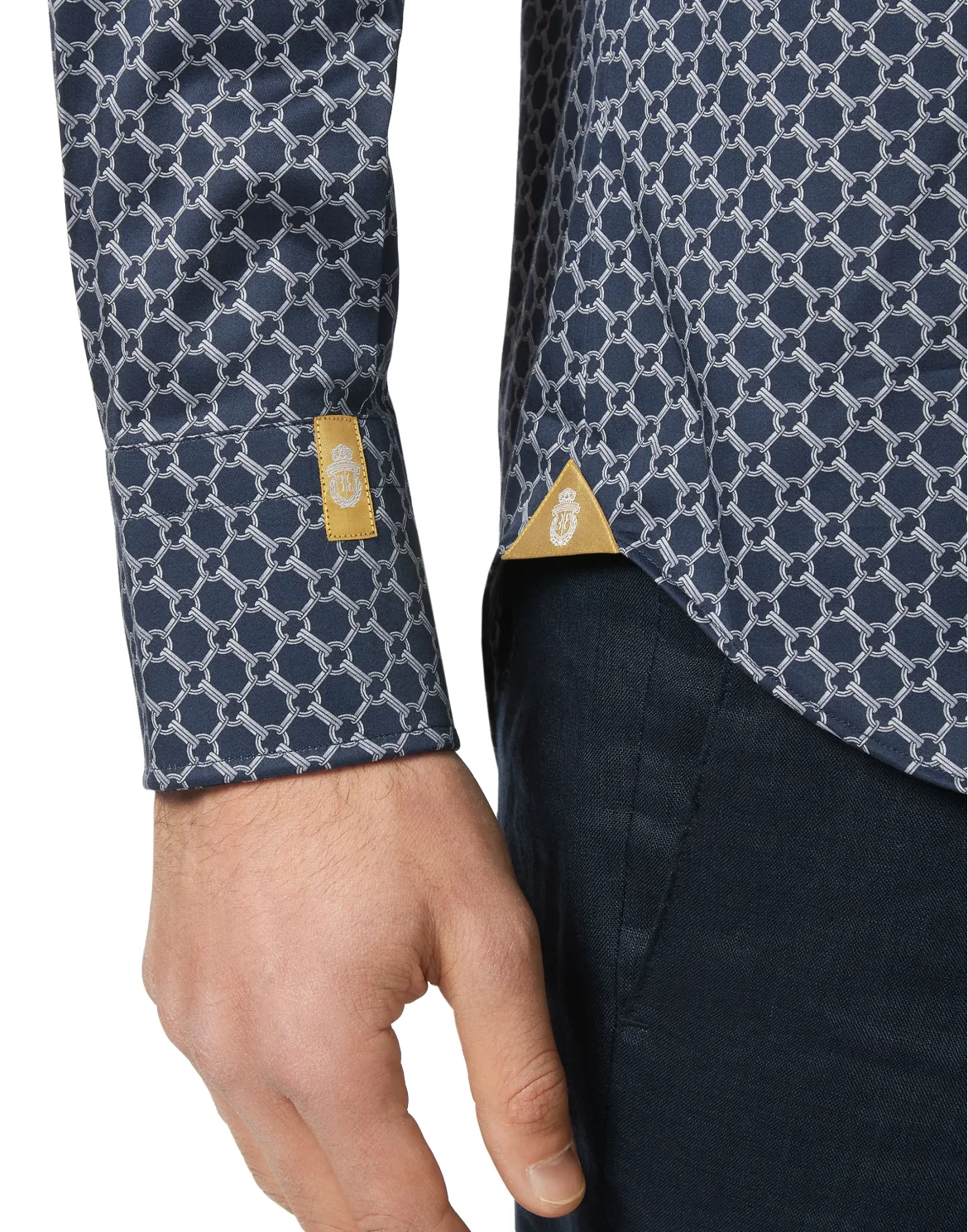 Shirt Silver Cut LS/Milano Chains, цвет: Синий