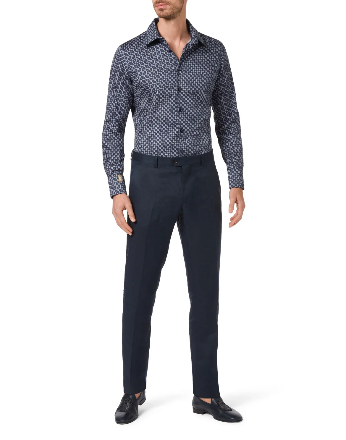 Shirt Silver Cut LS/Milano Chains, цвет: Синий