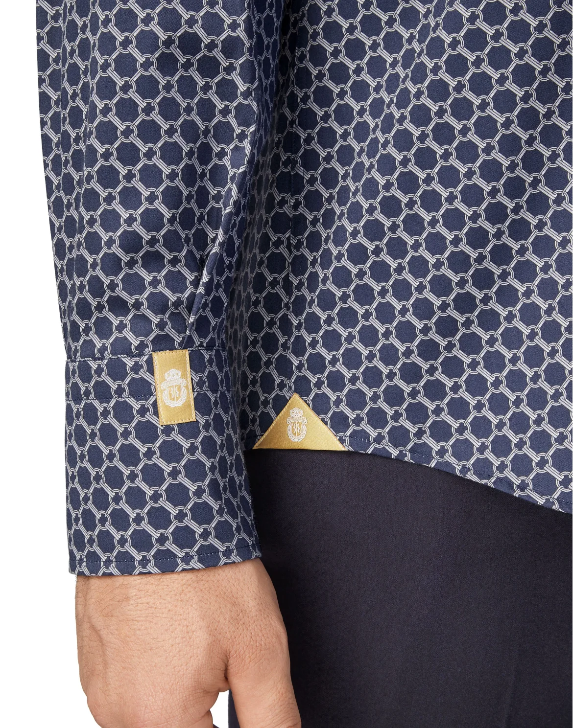 Shirt Gold Cut LS/Flavio Chains, цвет: Синий