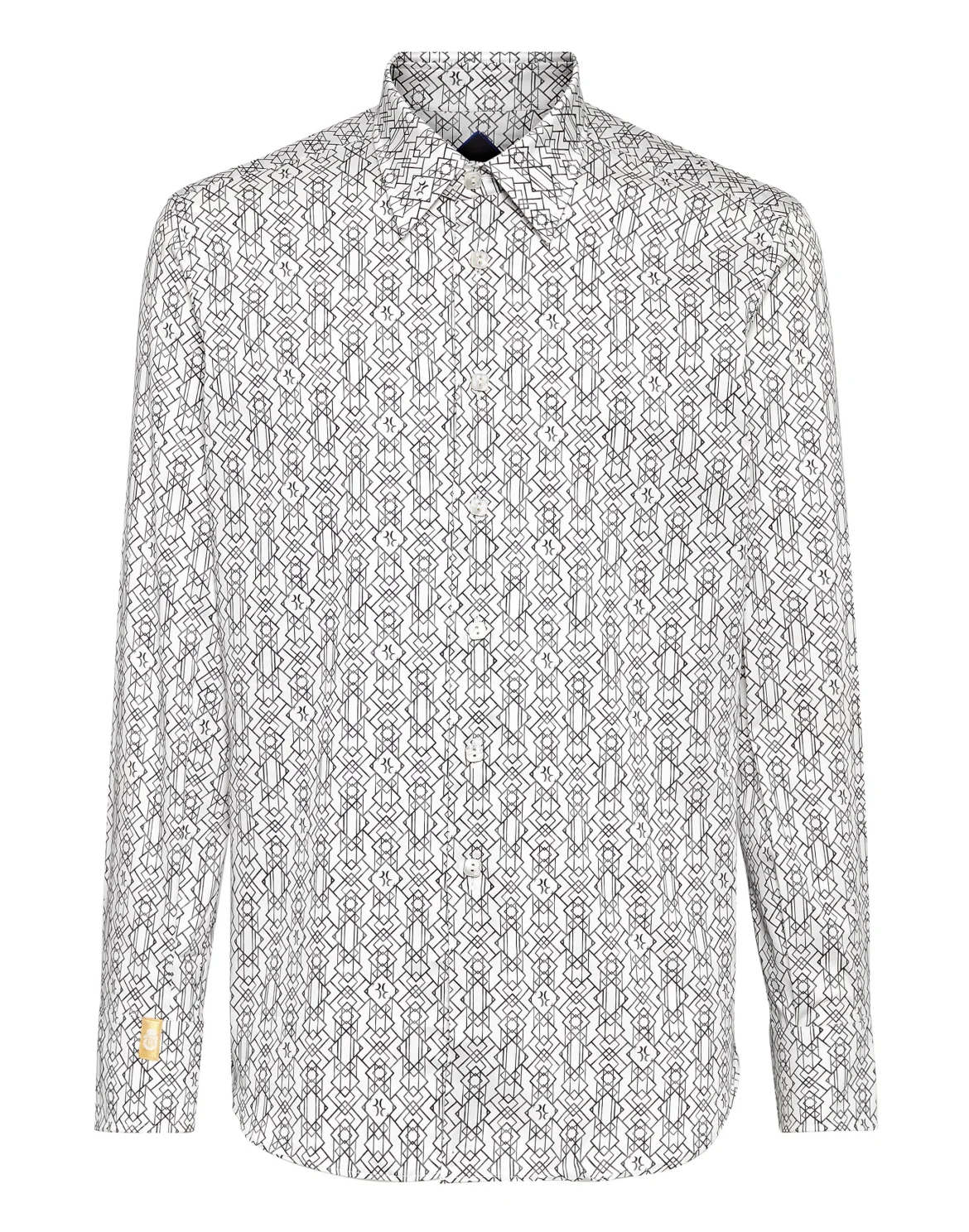 Shirt Silver Cut LS/Milano Geometric, цвет: Белый