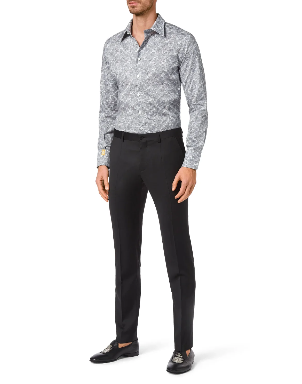 Shirt Silver Cut LS/Milano Paisley, цвет: Белый