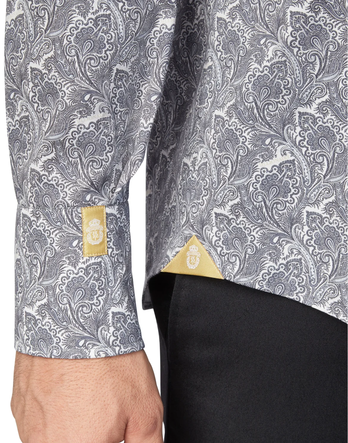 Shirt Gold Cut LS/Flavio Paisley, цвет: Белый
