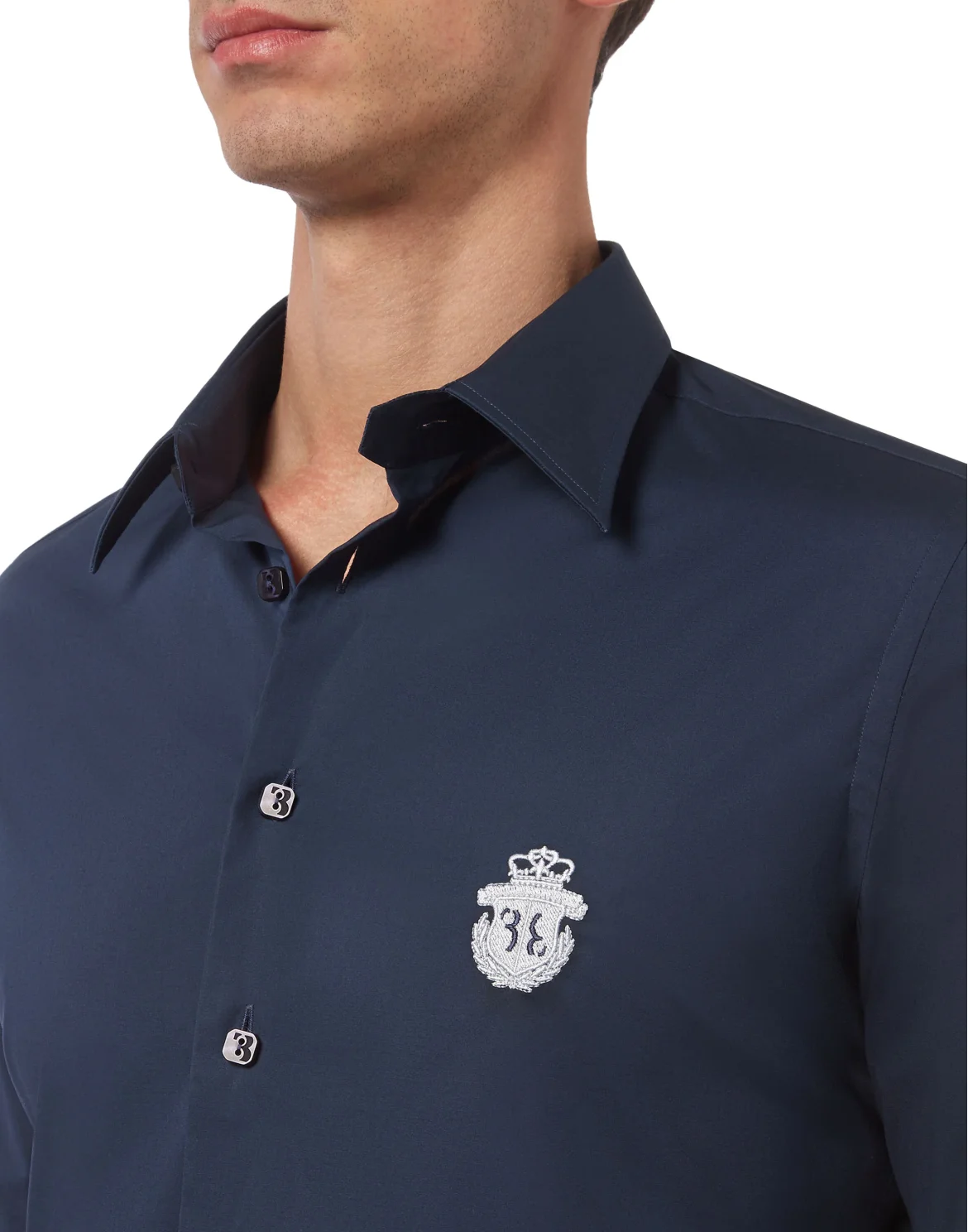 Shirt Silver Cut LS/Milano Crest, цвет: Синий