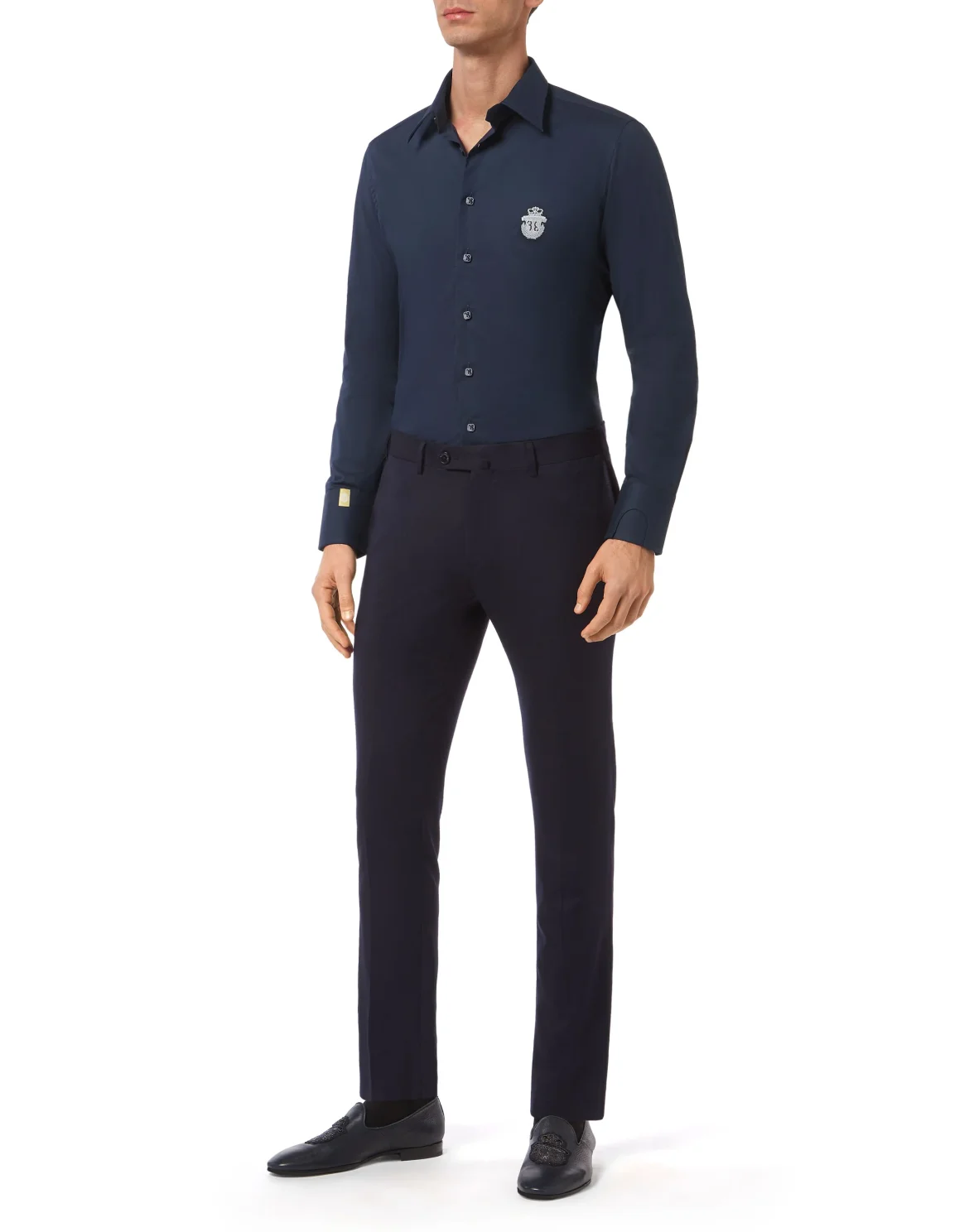 Shirt Silver Cut LS/Milano Crest, цвет: Синий
