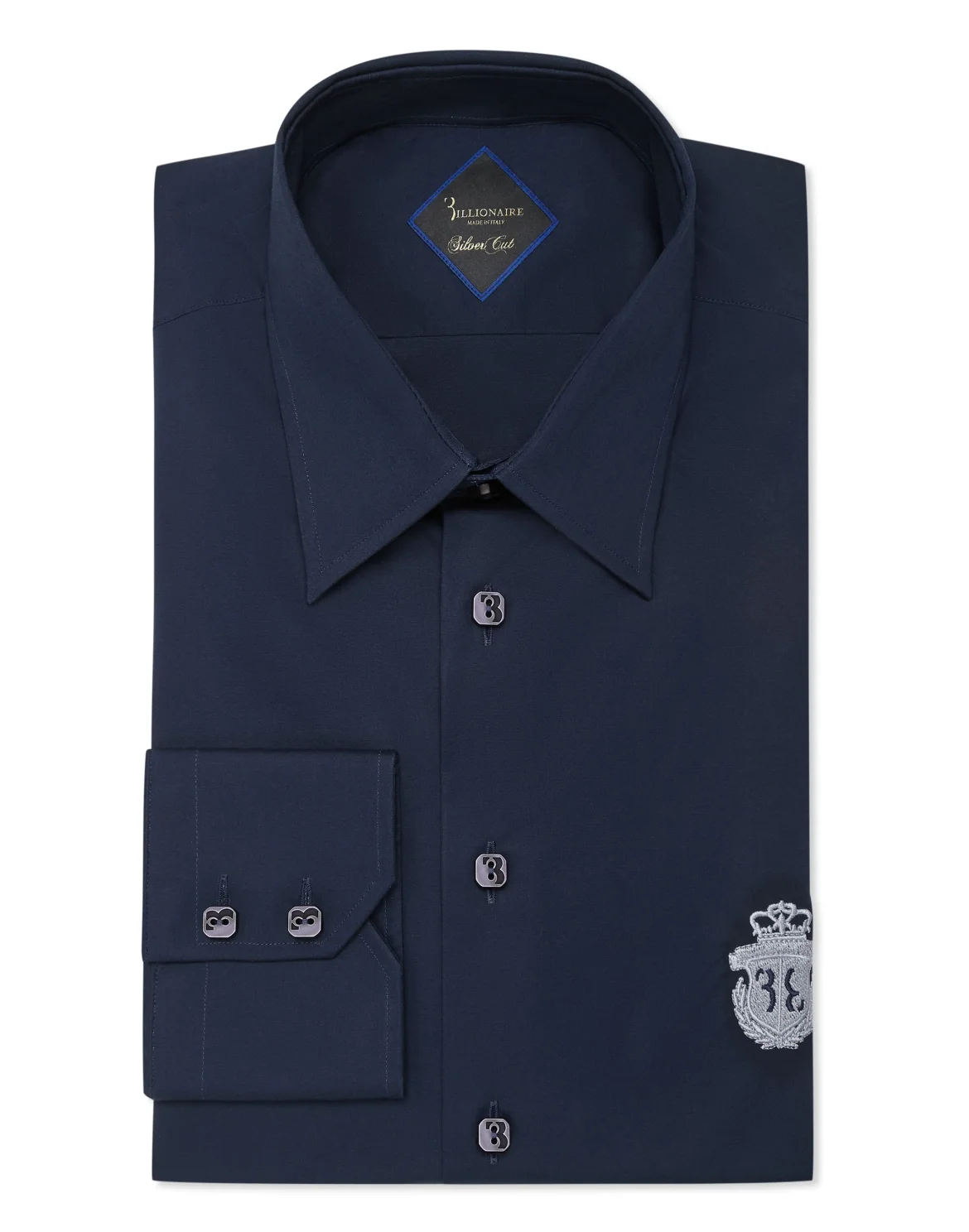 Shirt Silver Cut LS/Milano Crest, цвет: Синий